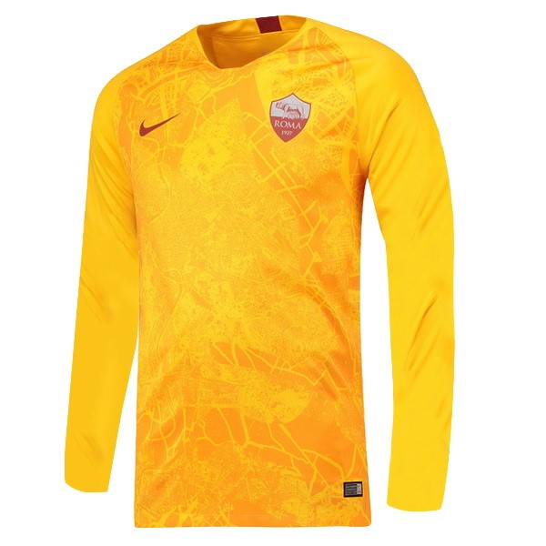 Camiseta As Roma 3ª equipo ML 2018-19 Amarillo